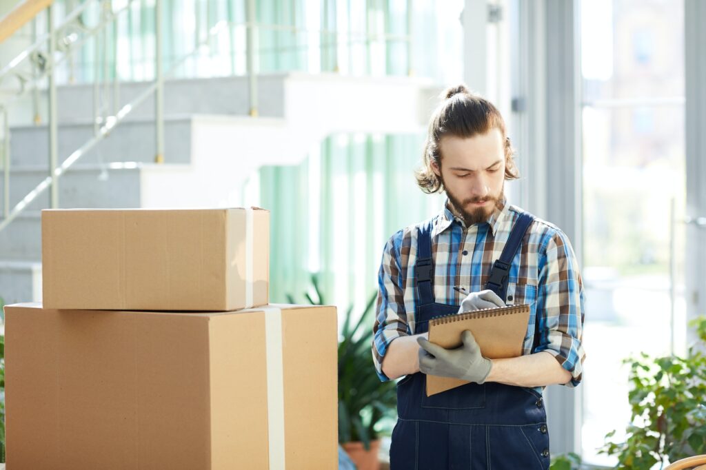Mover With Moving Boxes