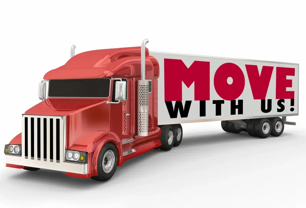 S.B. Movers professional red moving truck ready for long-distance transport, offering expert relocation services across Vaughan and beyond